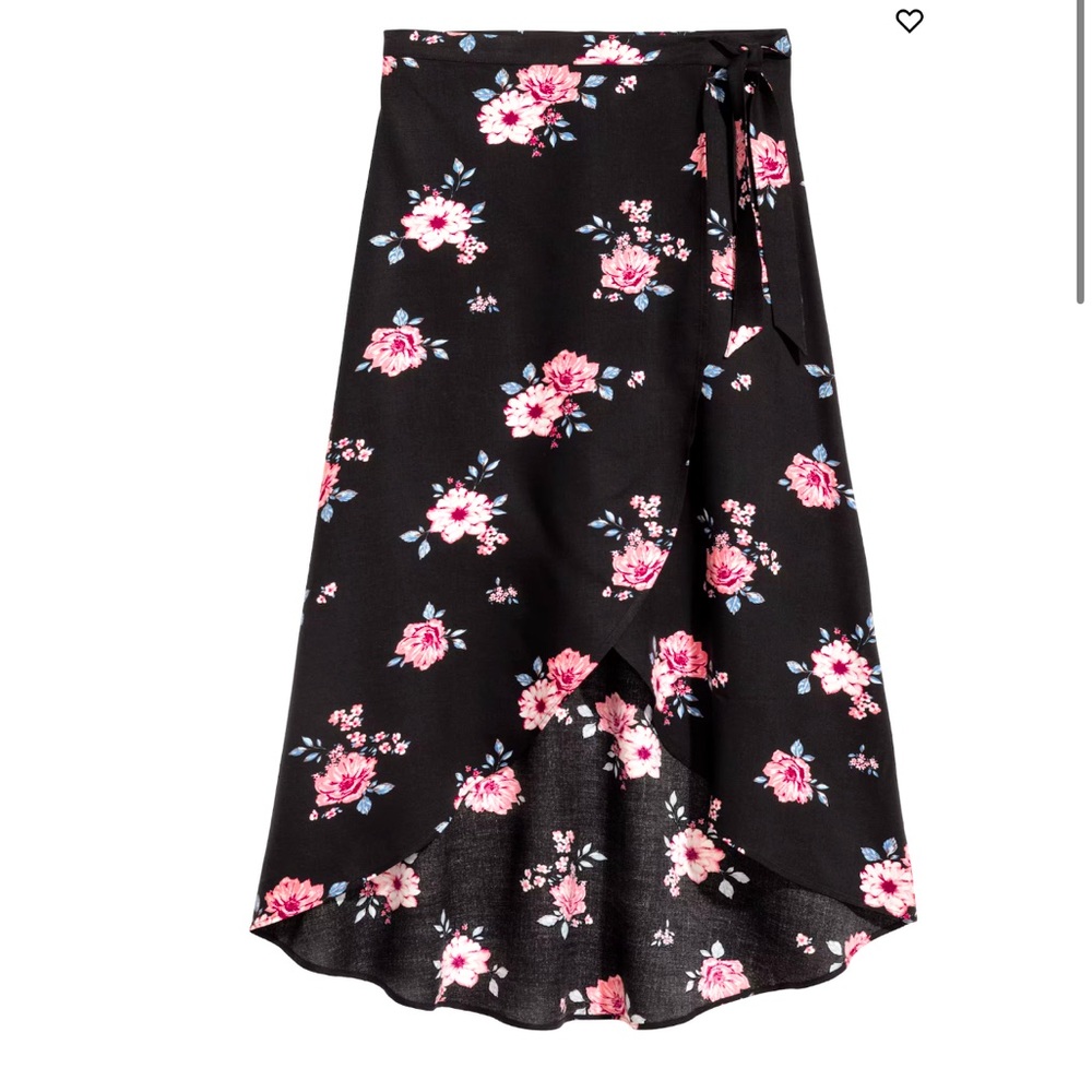 H&M Long Wrap-Front Skirt